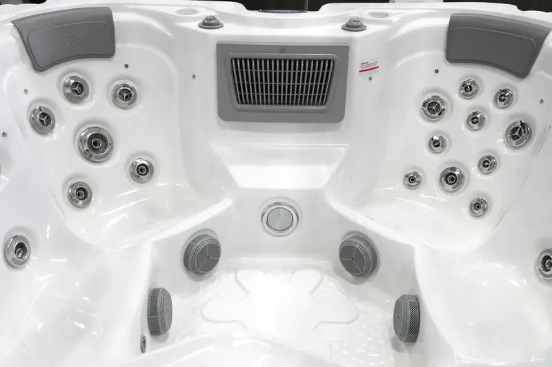 White hot tub interior with headrests and jets Aquafun Sheffield