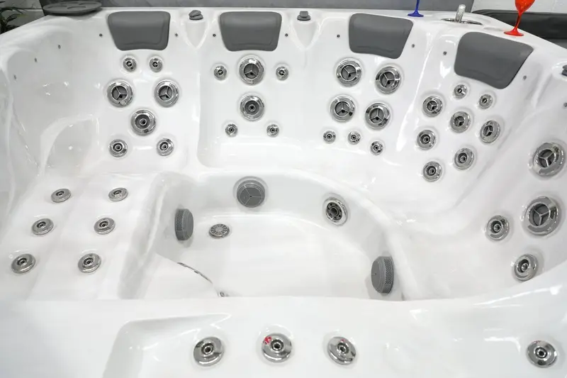 Hot tub seating and jets from above Aquafun Sheffield