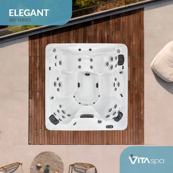 Vita Spa Elegant hot tub from above Aquafun Sheffield