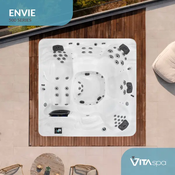 Vita Spa Envie hot tub from above Aquafun Sheffield