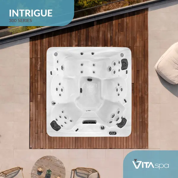 Vita Spa Intrigue hot tub from above Aquafun Sheffield