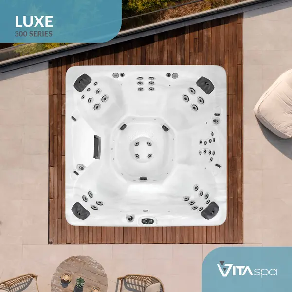 Vita Spa Luxe hot tub from above Aquafun Sheffield