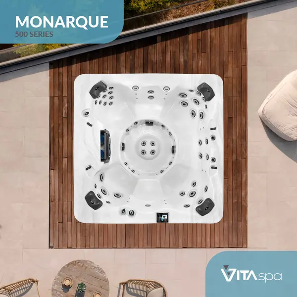 Vita Spa Monarque hot tub from above Aquafun Sheffield