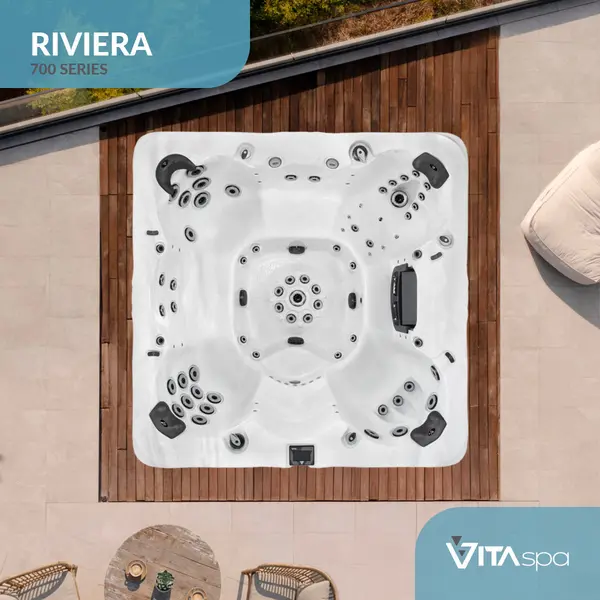 Vita Spa Riviera hot tub from above Aquafun Sheffield