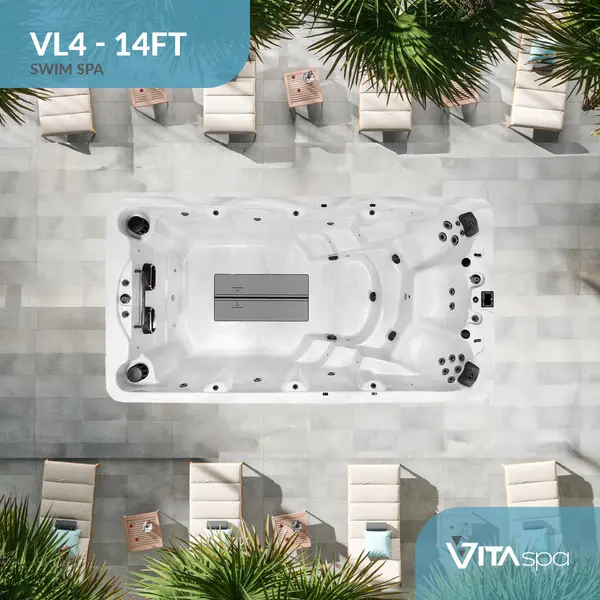 Vita Spa VL4 swim spa from above Aquafun Sheffield