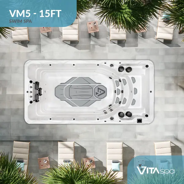 Vita Spa VM5 swim spa from above Aquafun Sheffield